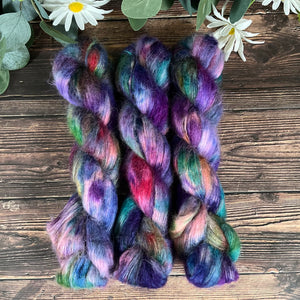 "Colors of the Wind" Suri Alpaca Hand-dyed Yarn