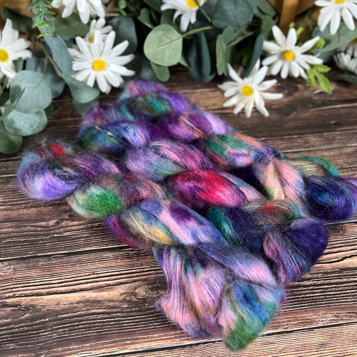 "Colors of the Wind" Suri Alpaca Hand-dyed Yarn