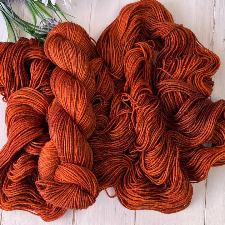 "Terra Cotta" Merino DK Hand-dyed Yarn