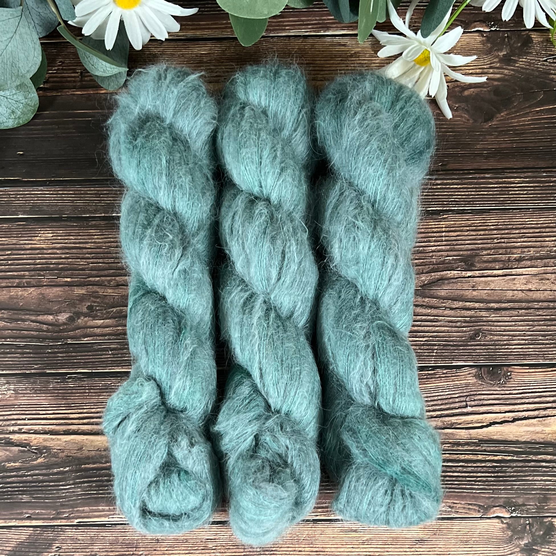 "Sage" Suri Alpaca Hand-dyed Yarn