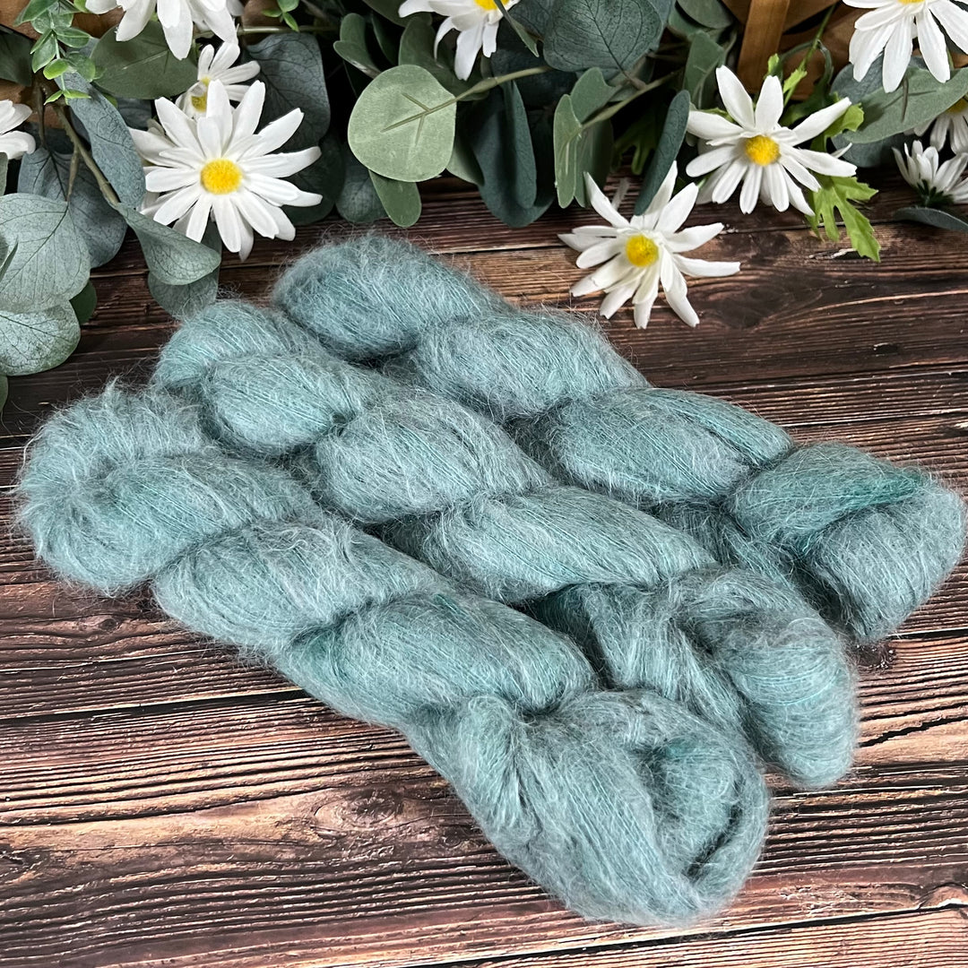 "Sage" Suri Alpaca Hand-dyed Yarn