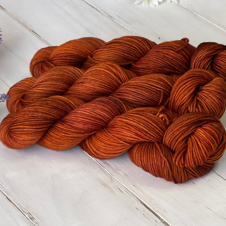 "Terra Cotta" Merino DK Hand-dyed Yarn