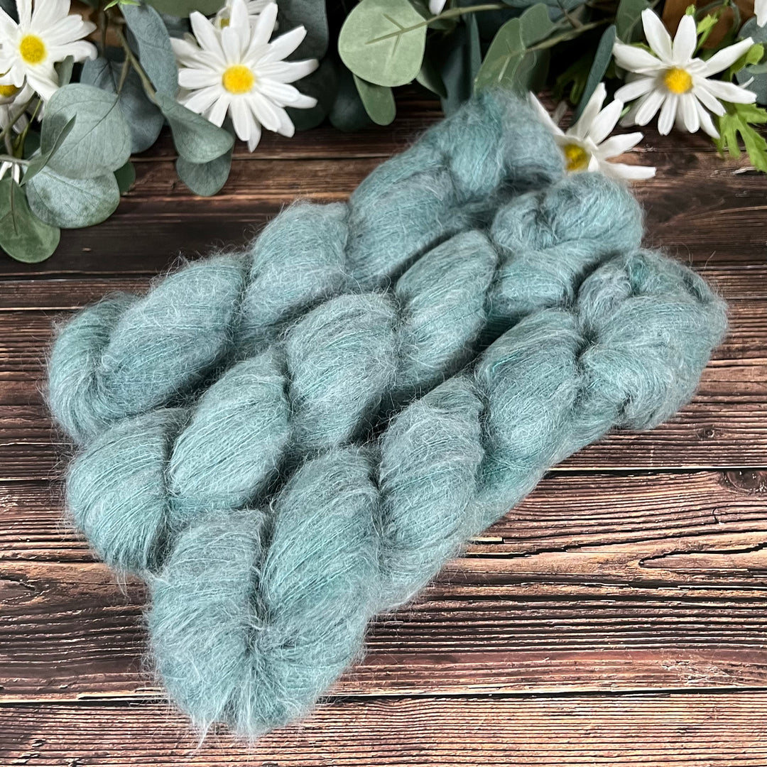 "Sage" Suri Alpaca Hand-dyed Yarn