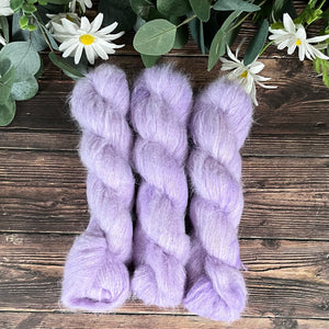 "Lilac" Suri Alpaca Hand-dyed Yarn