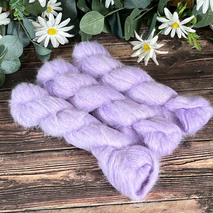 "Lilac" Suri Alpaca Hand-dyed Yarn