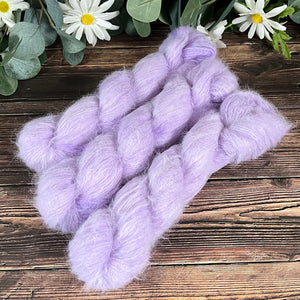 "Lilac" Suri Alpaca Hand-dyed Yarn