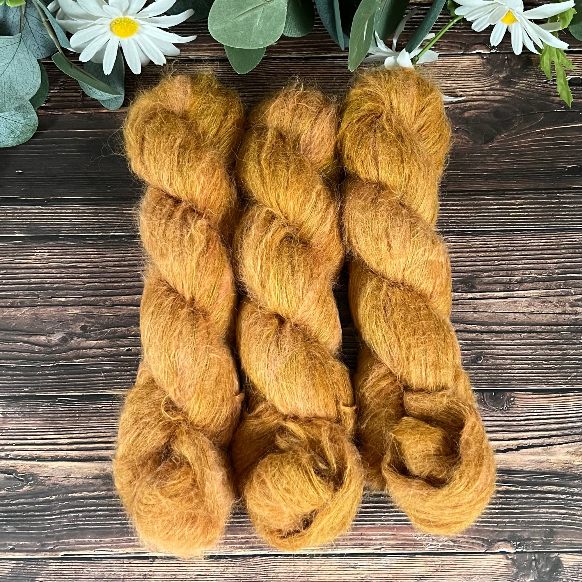 "Dijon" Suri Alpaca Hand-dyed Yarn