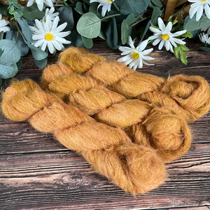 "Dijon" Suri Alpaca Hand-dyed Yarn