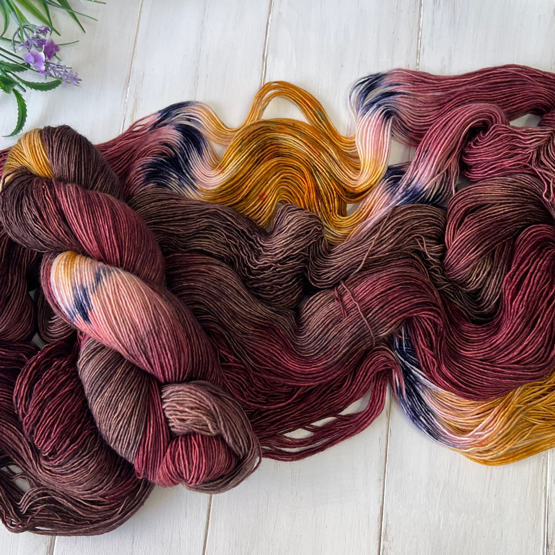 Fall Drives Deluxe Sock Hand-dyed Yarn