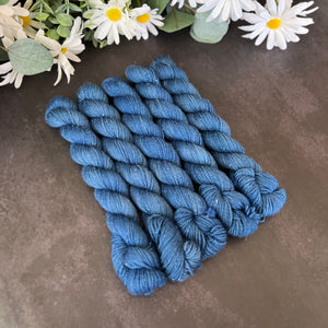 "Peacock" Mini Sock Hand-dyed Yarn