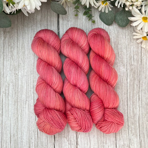"Sunkissed" Deluxe Sparkle Fingering Hand-dyed Yarn