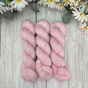 "Carnation" Deluxe Sparkle Fingering Hand-dyed Yarn