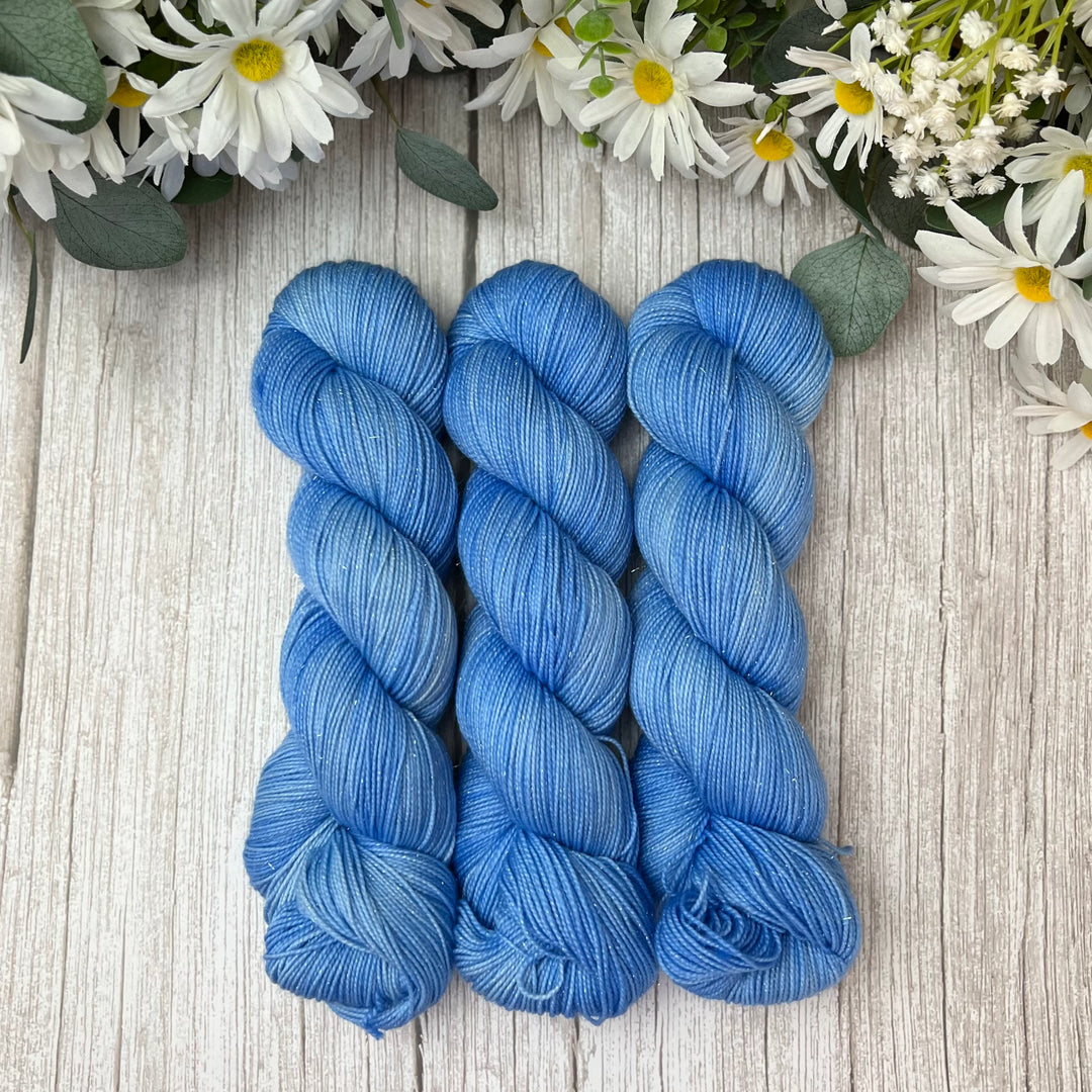 "French Country" Deluxe Sparkle Fingering Hand-dyed Yarn