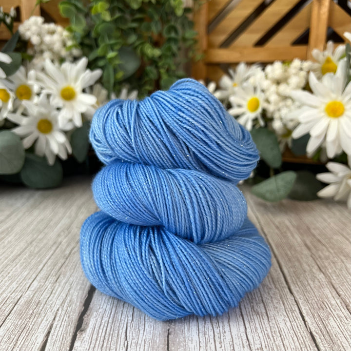 "French Country" Deluxe Sparkle Fingering Hand-dyed Yarn