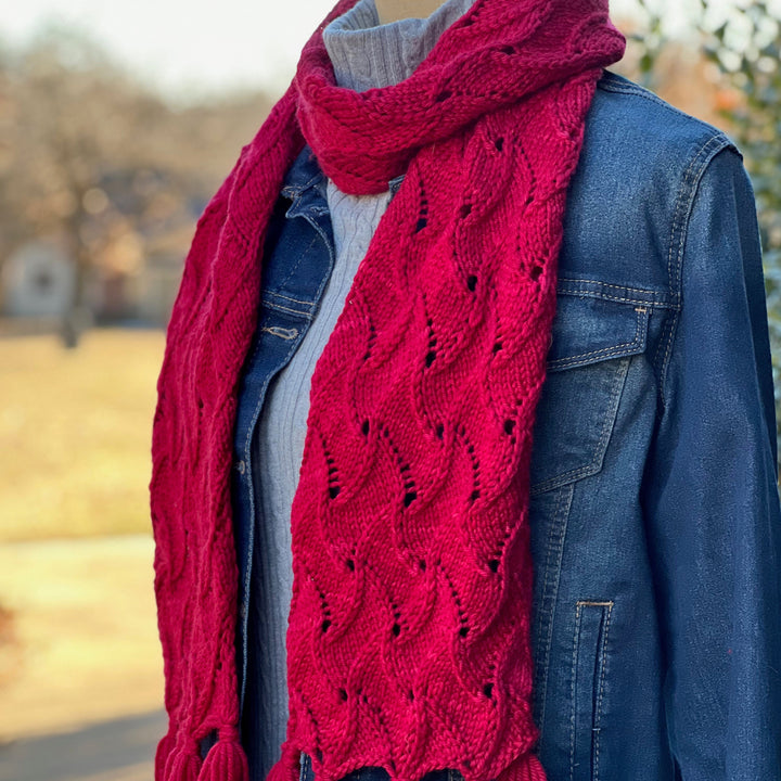 "Wandering Pathways" Knit Scarf Digital Pattern