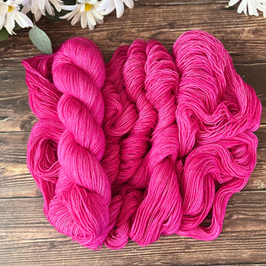 "Fuchsia" Hand-dyed Yarn