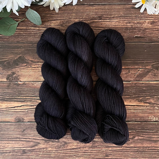 "Onyx" Hand-dyed Yarn