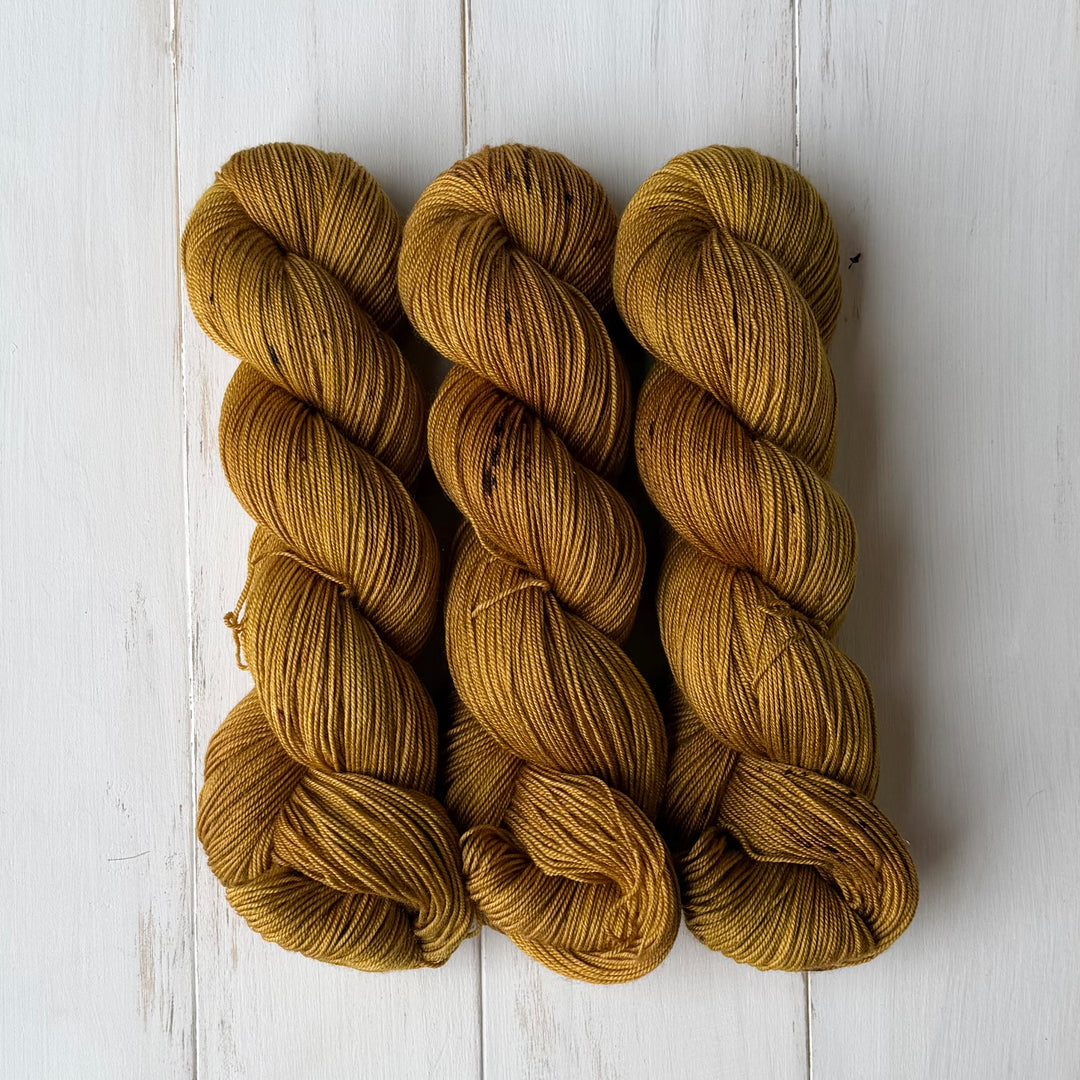 "Dijon Mustard" CashSilk Sock Hand-Dyed Yarn