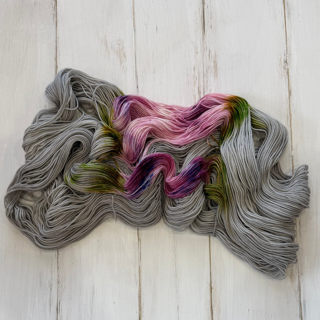 "Turtledove" Assigned Pooling Hand-Dyed Yarn - Dye Break
