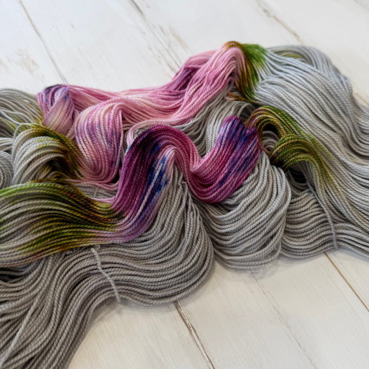 "Turtledove" Assigned Pooling Hand-Dyed Yarn - Dye Break