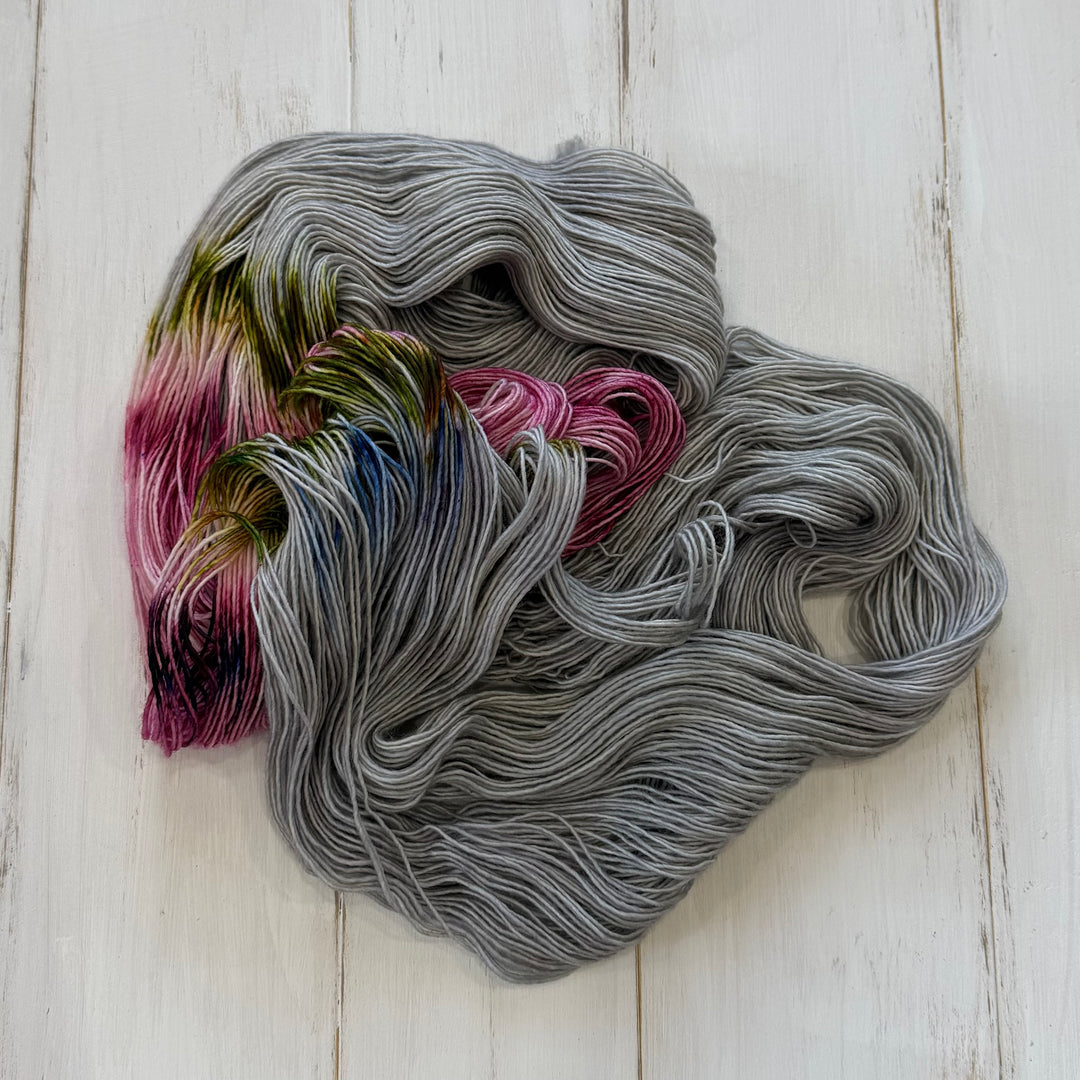 "Turtledove" Assigned Pooling Hand-Dyed Yarn - Dye Break