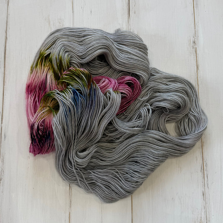 "Turtledove" Assigned Pooling Hand-Dyed Yarn - Dye Break