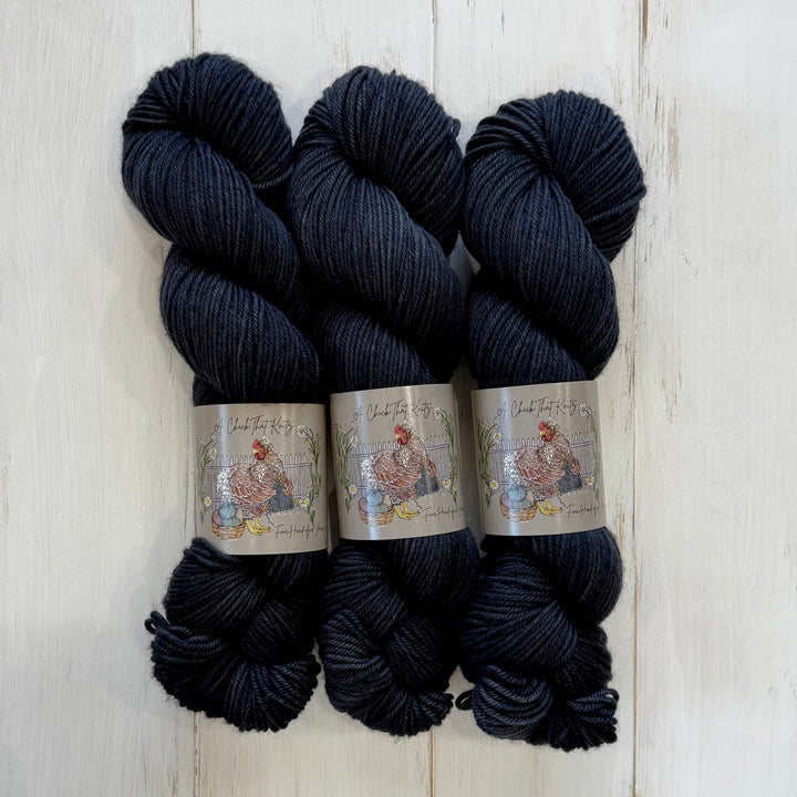 "Obsidian" Hand-dyed Yarn