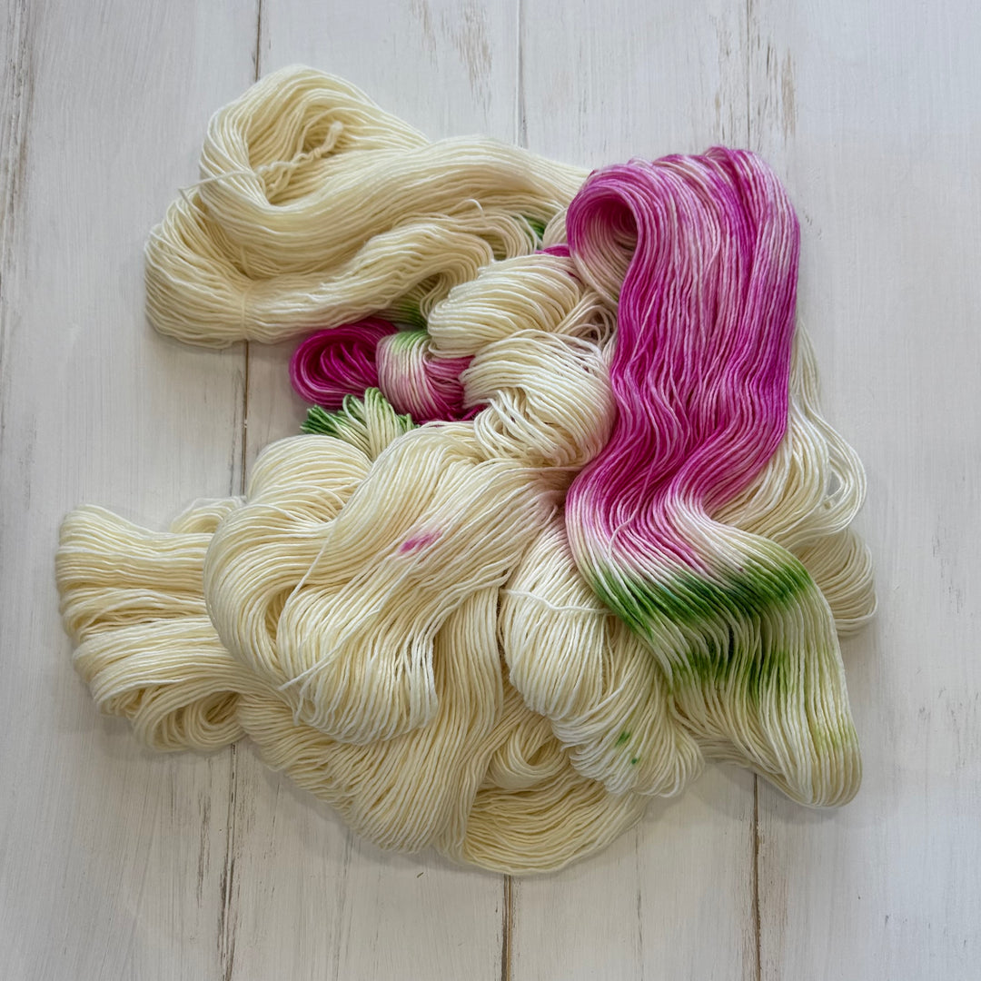 "Vintage Rose" Assigned Pooling Hand-Dyed Yarn
