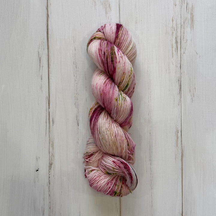 "Cherry Blossom" Hand-Dyed Yarn - Singles Fingering