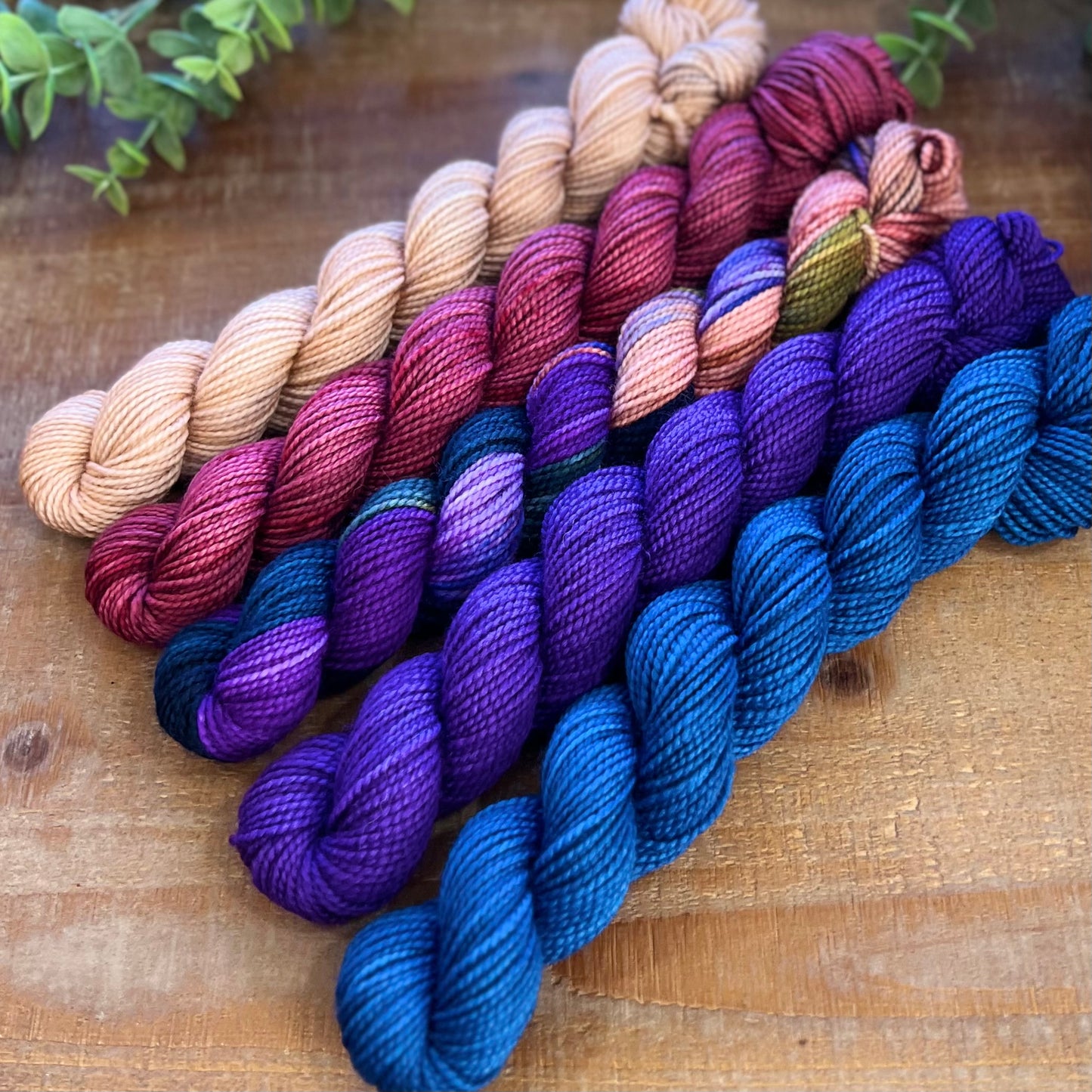 Stained Glass 5-Skein Mini Bundle Hand-dyed Yarn