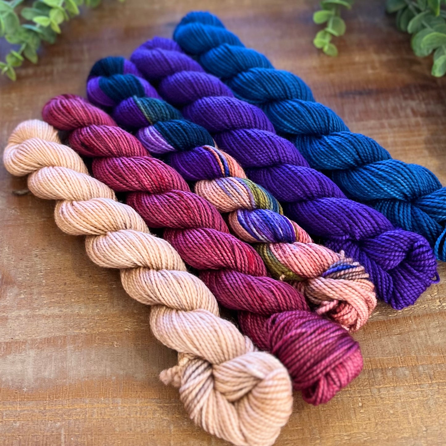 Stained Glass 5-Skein Mini Bundle Hand-dyed Yarn