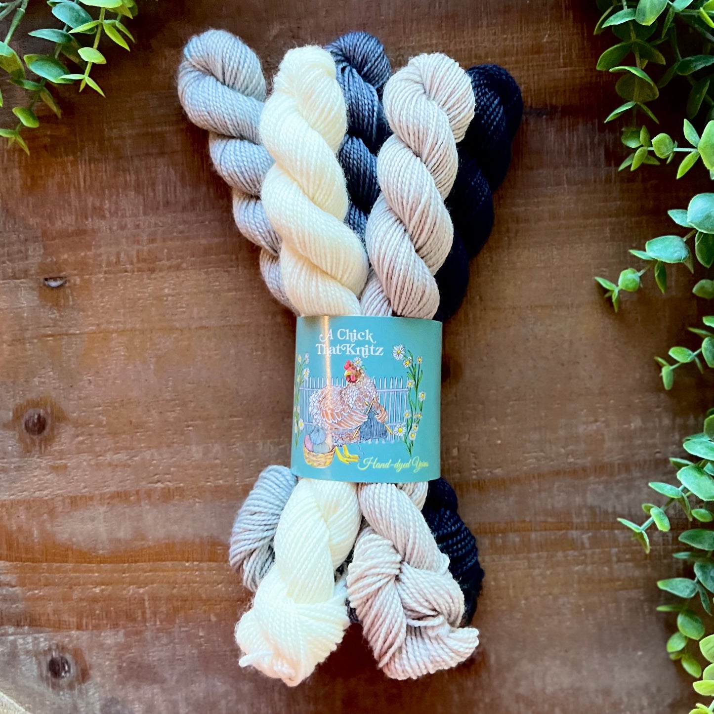 London Fog 5-Skein Mini Bundle Hand-dyed Yarn