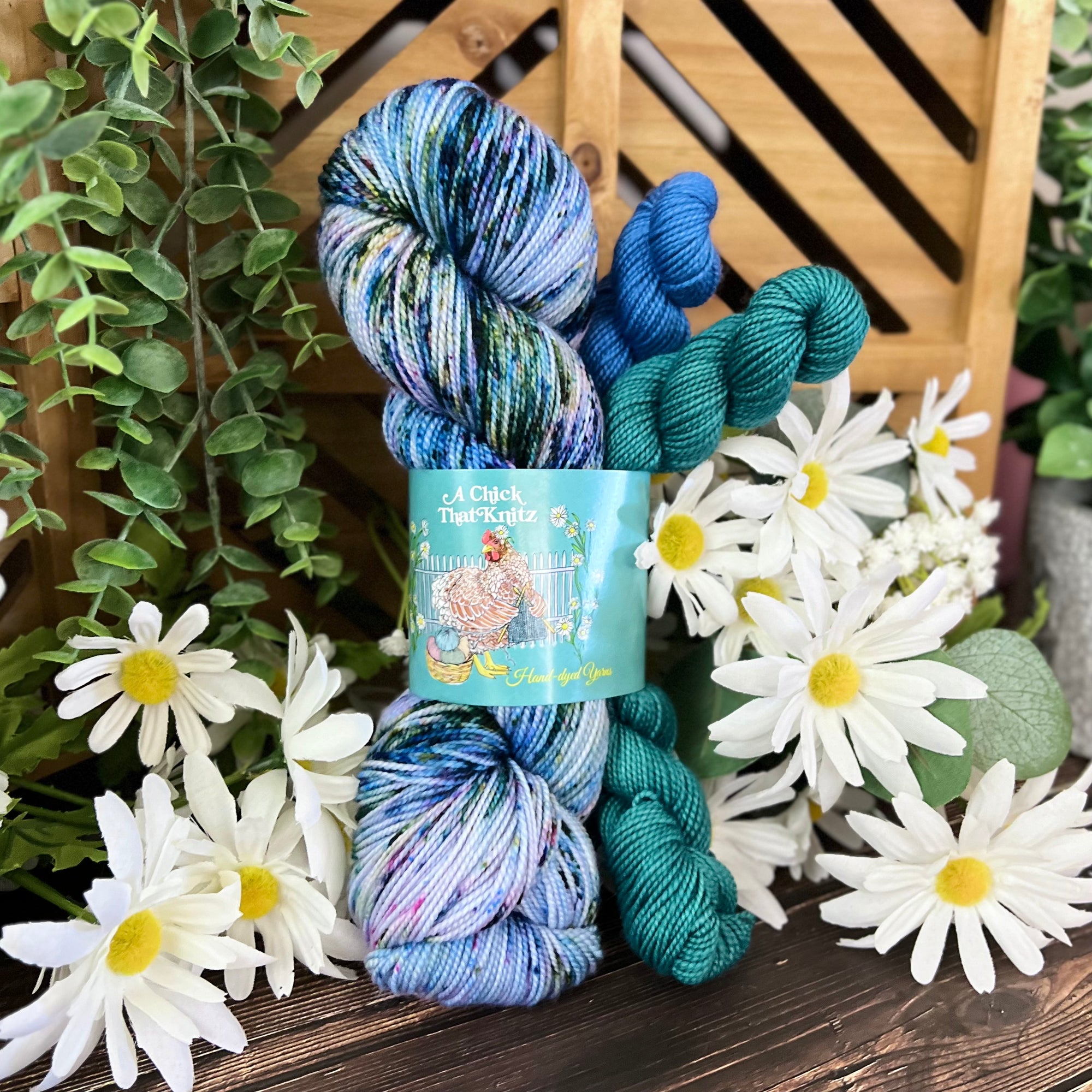 "Flights of Fancy" Sock Set Hand-dyed Yarn