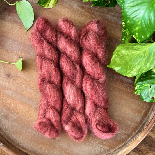 "Sienna" Kidsilk Mohair Hand-dyed Yarn