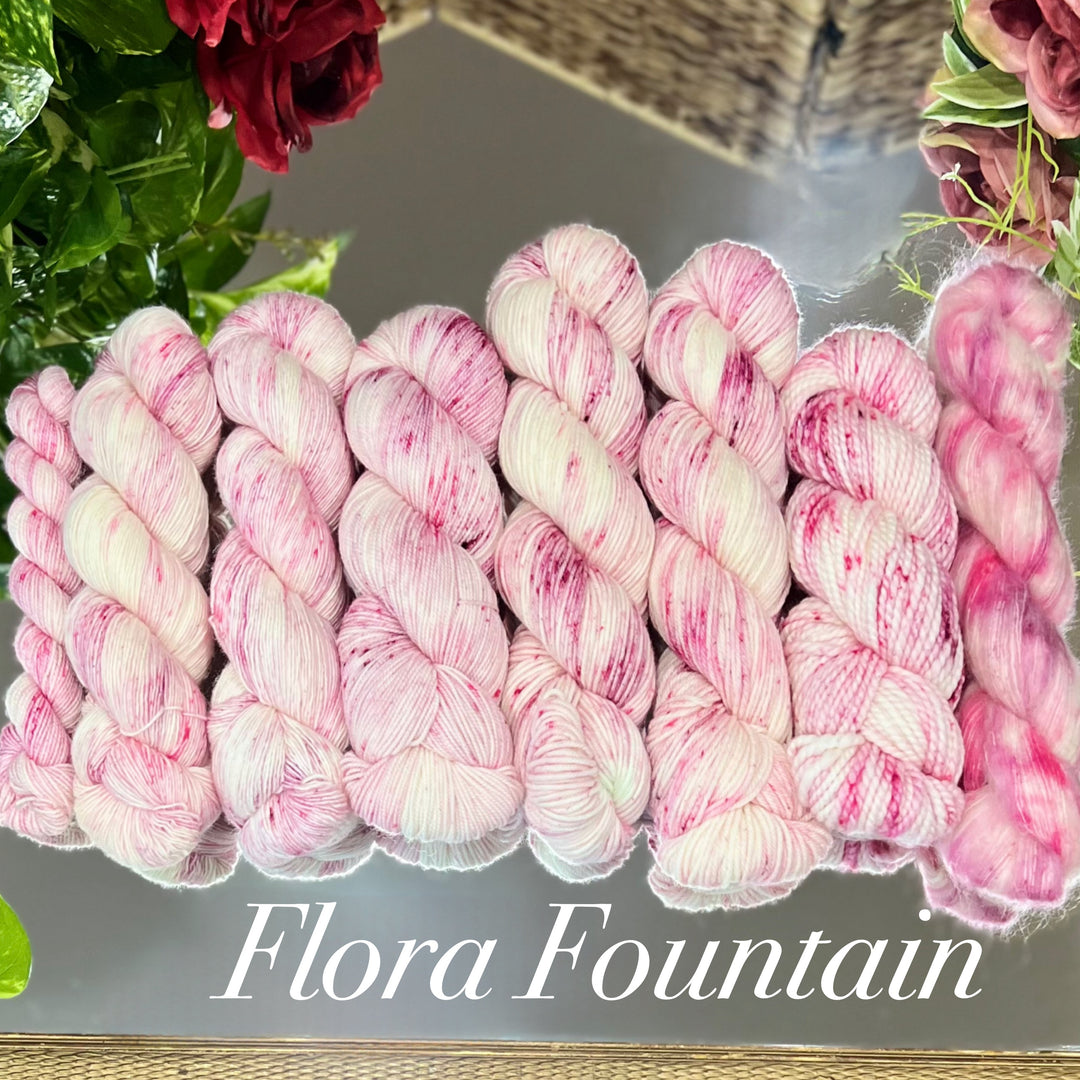 "Flora Fountain" Hand-dyed Yarn - "Outlander" Collection