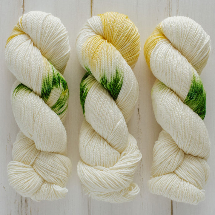 "Lemon Tree" Assigned Pooling Hand-dyed Yarn