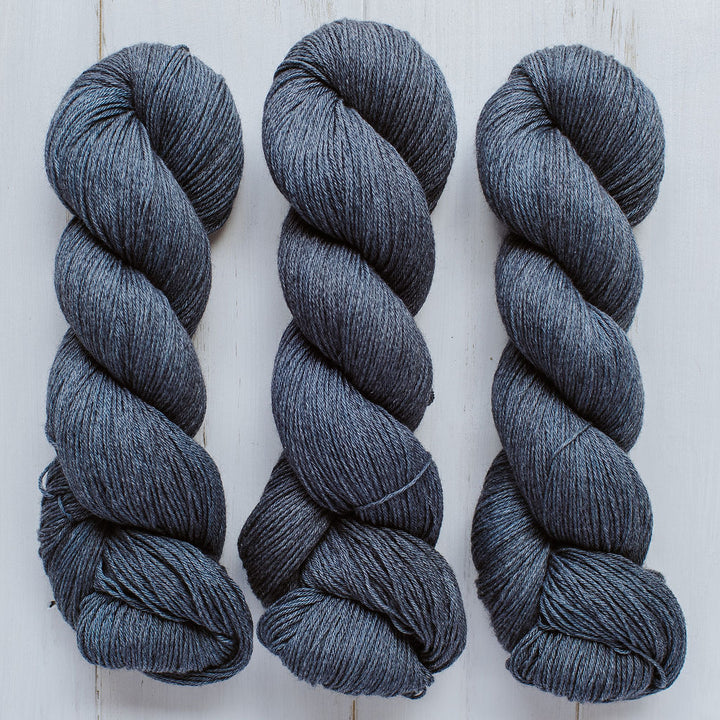 "Midnight" Hand-Dyed Merino/Cotton Yarn