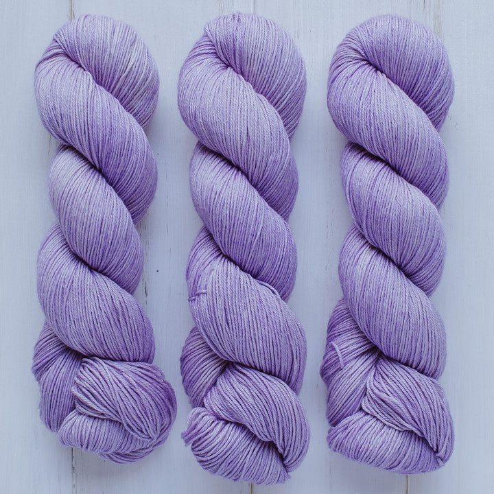 "Lilac" Hand-Dyed Merino/Cotton Yarn