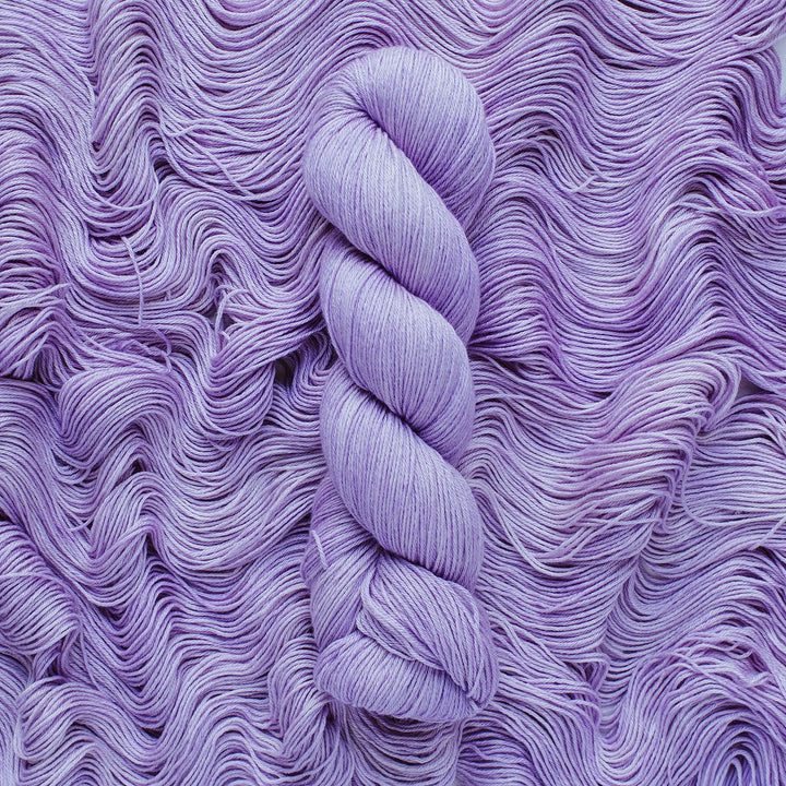 "Lilac" Hand-Dyed Merino/Cotton Yarn
