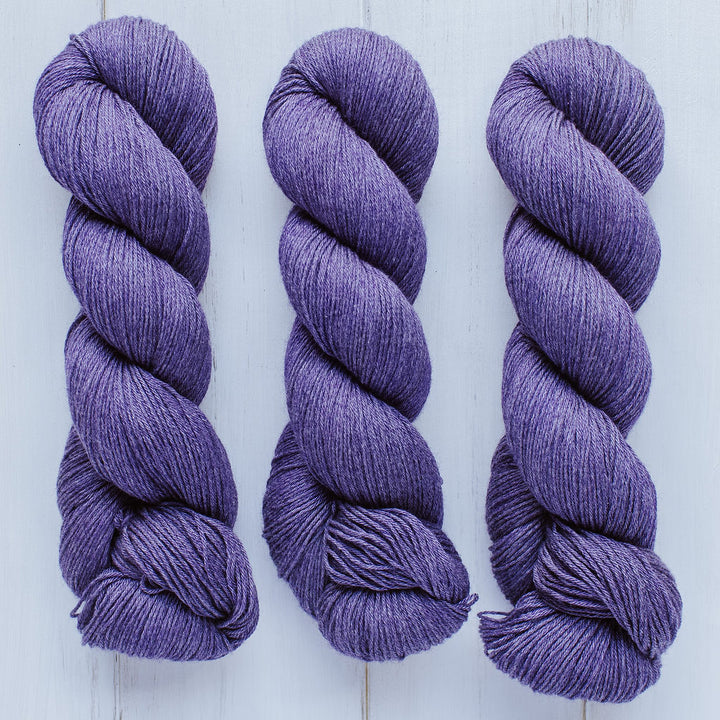 "Amethyst" Hand-Dyed Merino/Cotton Yarn