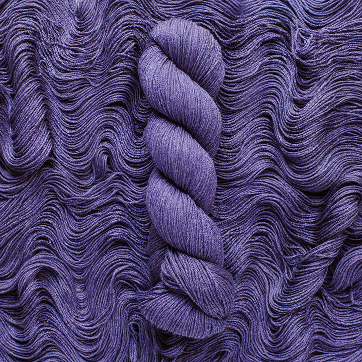 "Amethyst" Hand-Dyed Merino/Cotton Yarn