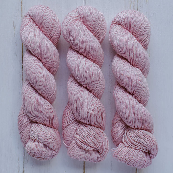 "Carnation" Hand-Dyed Merino/Cotton Yarn