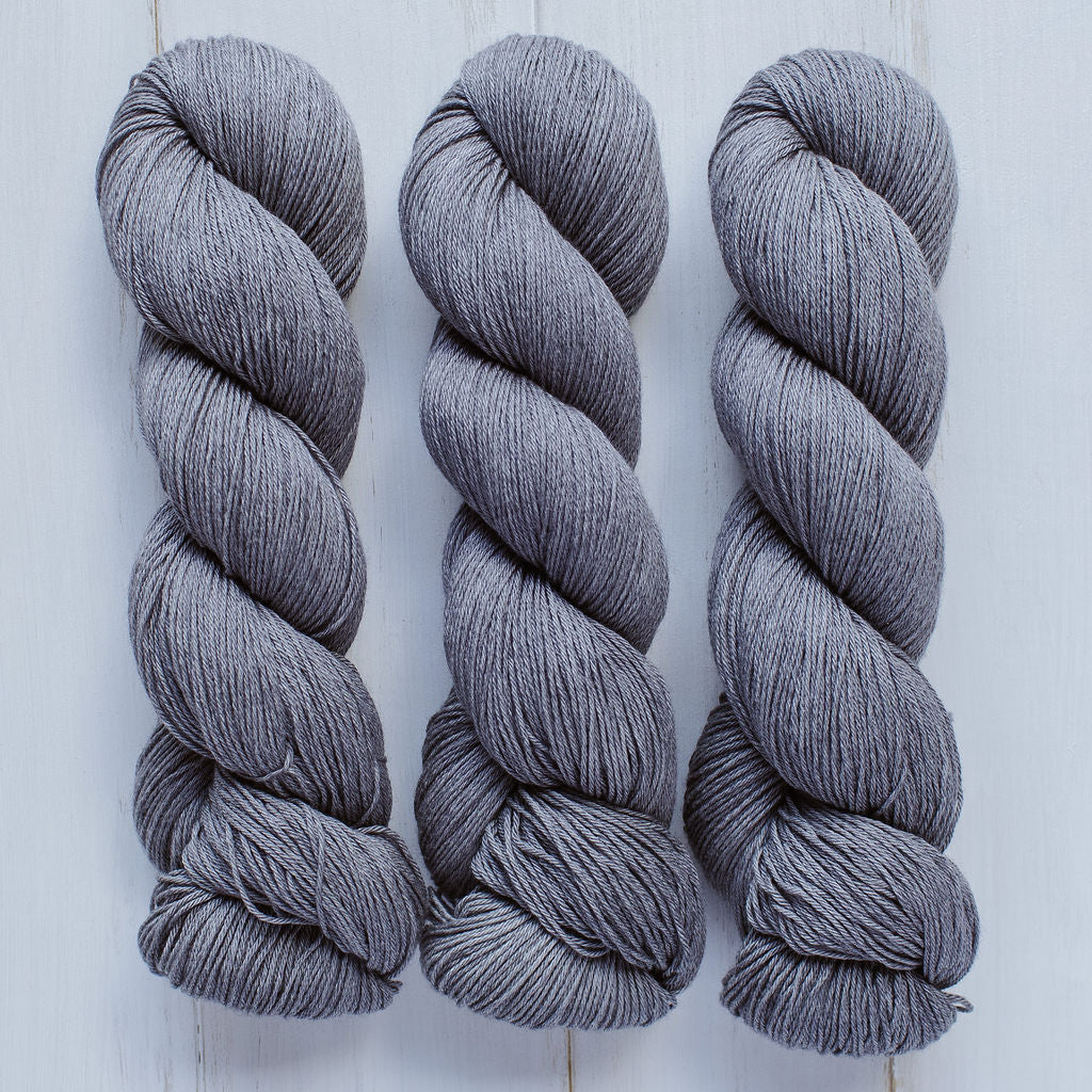 "River Rock" Hand-Dyed Merino/Cotton Yarn