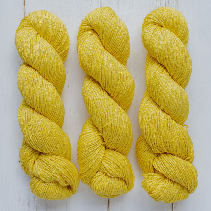 "Limonchello" Hand-Dyed Merino/Cotton Yarn
