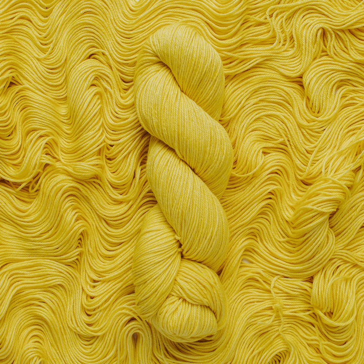"Limonchello" Hand-Dyed Merino/Cotton Yarn