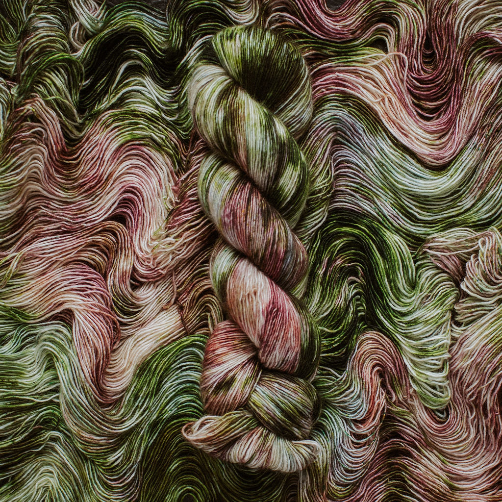 "Moss Agate" Hand-Dyed Yarn – Dragon Collection