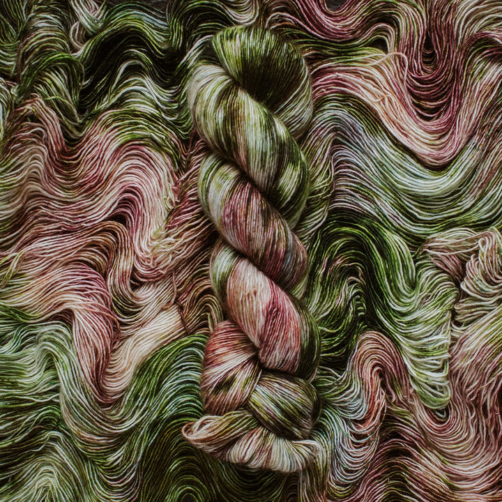 "Moss Agate" Hand-Dyed Yarn – Dragon Collection