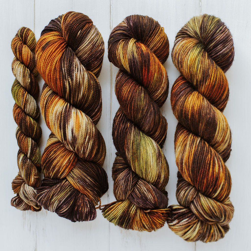 "Mushroom" Hand-Dyed Yarn – Harvest Collection