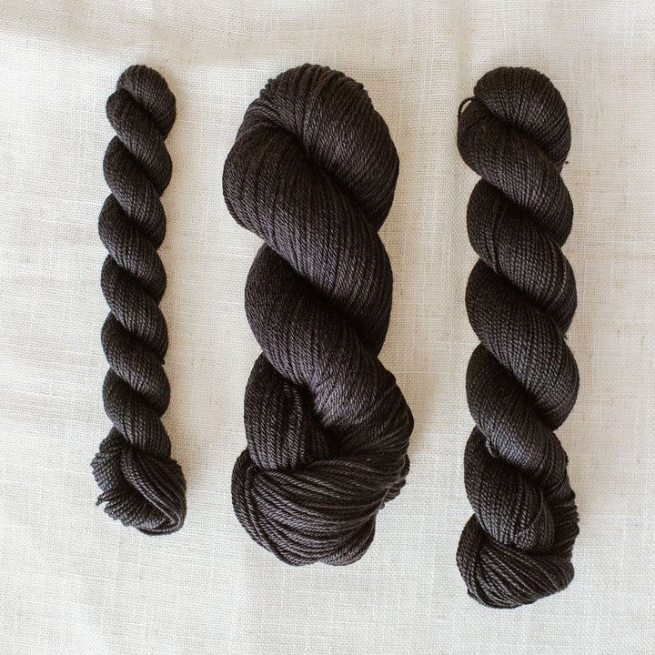 "Obsidian" Hand-dyed Yarn