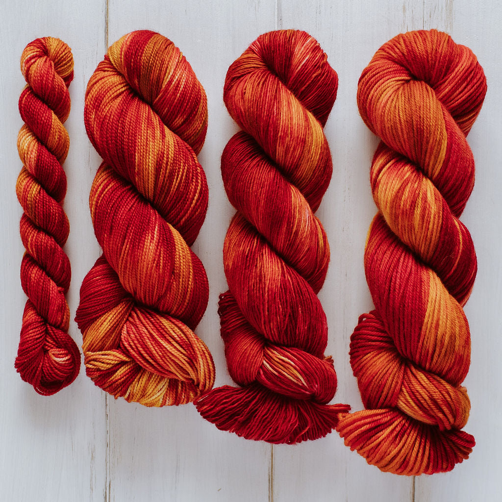"Peppers" Hand-Dyed Yarn – Harvest Collection